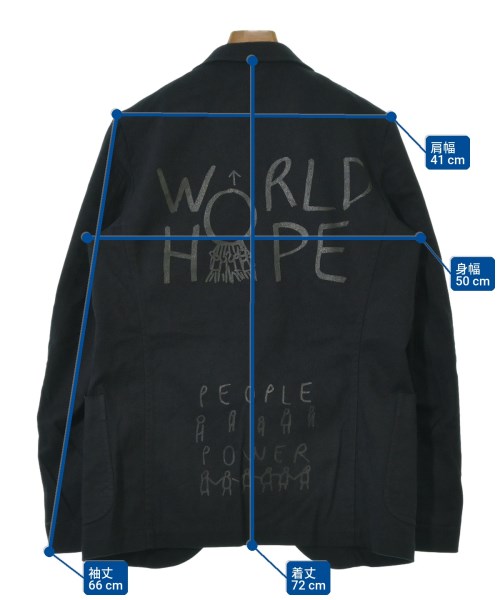 COMME des GARCONS SHIRT（コムデギャルソンシャツ）カジュアルジャケット 紺 サイズ:S メンズ/2200715520017