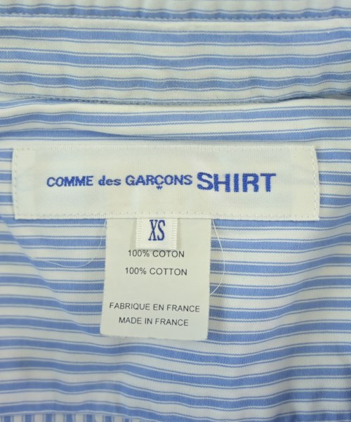 COMME des GARCONS SHIRT（コムデギャルソンシャツ）カジュアルシャツ 青 サイズ:XS メンズ/2200716495130
