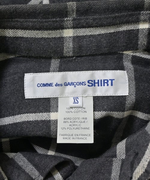COMME des GARCONS SHIRT（コムデギャルソンシャツ）カジュアルシャツ 黒 サイズ:XS メンズ/2200716322122