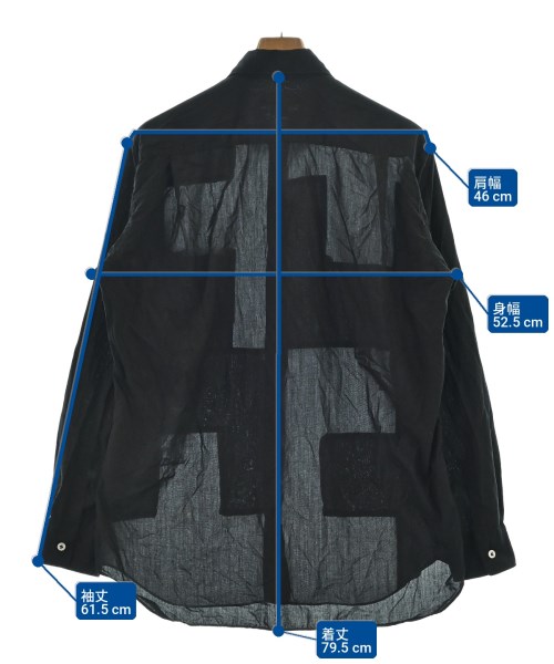 COMME des GARCONS SHIRT（コムデギャルソンシャツ）カジュアルシャツ 黒 サイズ:M メンズ/2200717452071