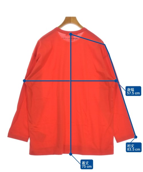 COMME des GARCONS SHIRT（コムデギャルソンシャツ）Tシャツ・カットソー 赤 サイズ:M メンズ/2200716664109