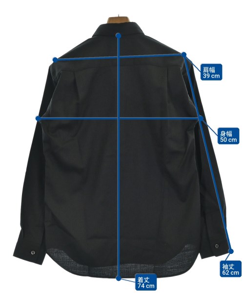 COMME des GARCONS SHIRT（コムデギャルソンシャツ）カジュアルシャツ 黒 サイズ:XS メンズ/2200717828036