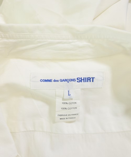 COMME des GARCONS SHIRT（コムデギャルソンシャツ）カジュアルシャツ 白 サイズ:L メンズ/2200718552039