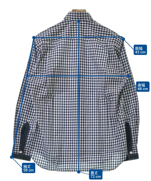 COMME des GARCONS SHIRT（コムデギャルソンシャツ）カジュアルシャツ 青 サイズ:XS メンズ/2200718796013