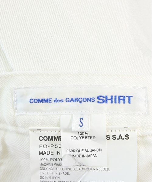 COMME des GARCONS SHIRT（コムデギャルソンシャツ）ショートパンツ 白 サイズ:S メンズ/2200719220067