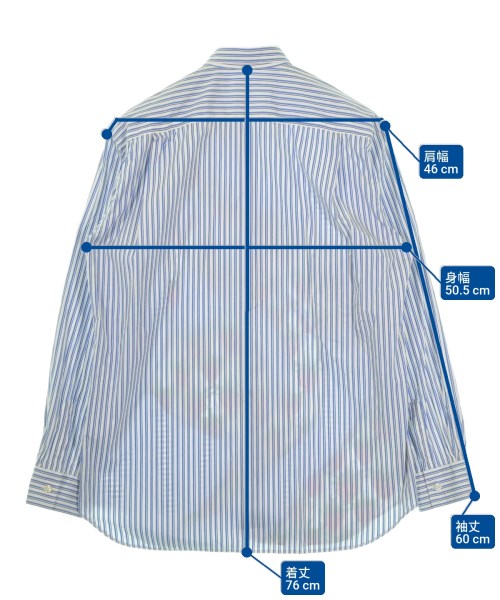 COMME des GARCONS SHIRT（コムデギャルソンシャツ）カジュアルシャツ 青 サイズ:M メンズ/2200646442013