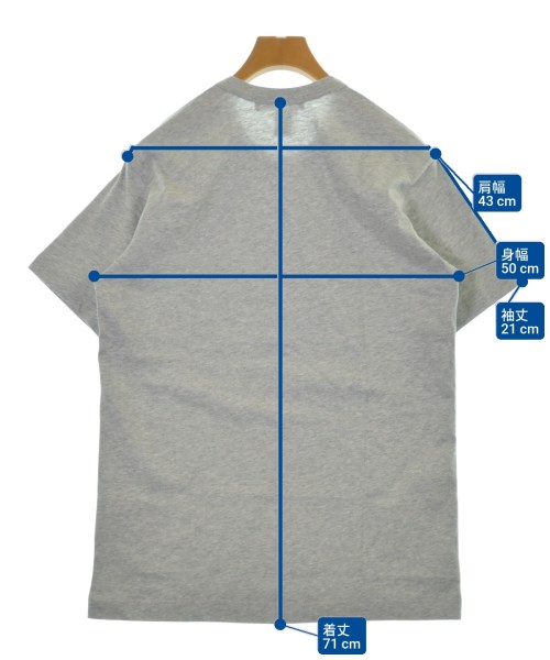 COMME des GARCONS SHIRT（コムデギャルソンシャツ）Tシャツ・カットソー グレー サイズ:L メンズ/2200638684049