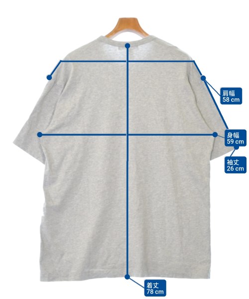 COMME des GARCONS SHIRT（コムデギャルソンシャツ）Tシャツ・カットソー グレー サイズ:L メンズ/2200647785058