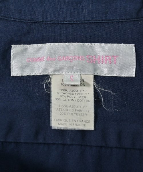 COMME des GARCONS SHIRT（コムデギャルソンシャツ）カジュアルシャツ 紺 サイズ:S レディース/2200649428069