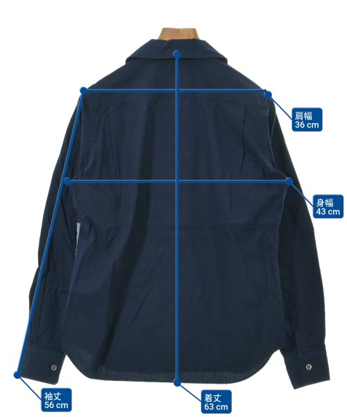 COMME des GARCONS SHIRT（コムデギャルソンシャツ）カジュアルシャツ 紺 サイズ:S レディース/2200649428069