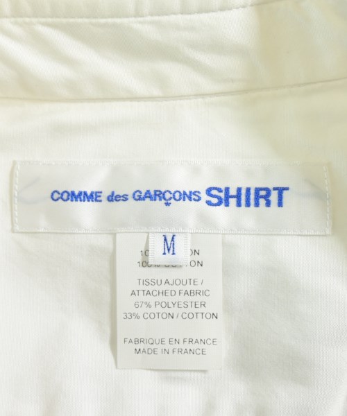 COMME des GARCONS SHIRT（コムデギャルソンシャツ）カジュアルシャツ 白 サイズ:M メンズ/2200649827084
