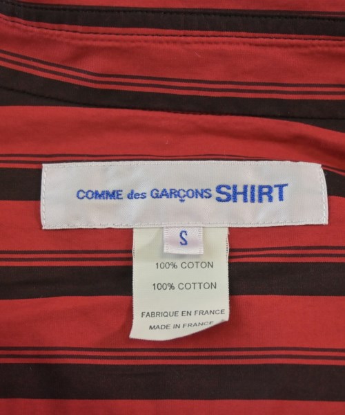 COMME des GARCONS SHIRT（コムデギャルソンシャツ）カジュアルシャツ 赤 サイズ:S メンズ/2200651489140
