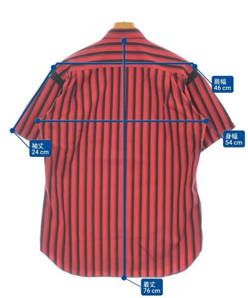 COMME des GARCONS SHIRT（コムデギャルソンシャツ）カジュアルシャツ 赤 サイズ:S メンズ/2200651489140