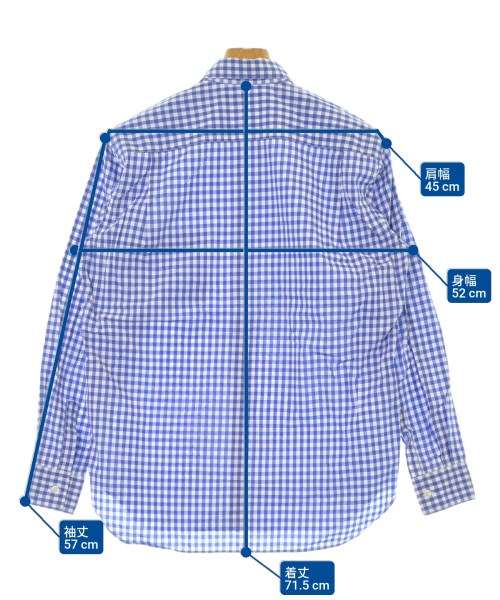 COMME des GARCONS SHIRT（コムデギャルソンシャツ）カジュアルシャツ 青 サイズ:XS メンズ/2200643495067