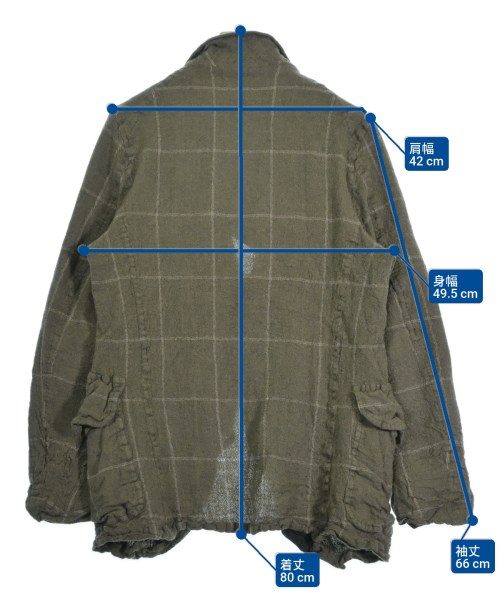 COMME des GARCONS SHIRT（コムデギャルソンシャツ）カジュアルジャケット カーキ サイズ:S メンズ/2200653725017