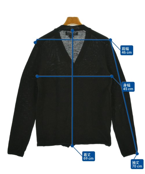 COMME des GARCONS SHIRT（コムデギャルソンシャツ）カーディガン 黒 サイズ:S メンズ/2200654413043