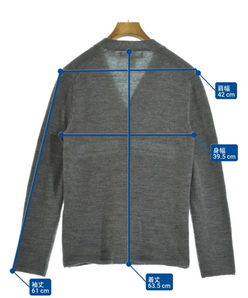 COMME des GARCONS SHIRT（コムデギャルソンシャツ）カーディガン グレー サイズ:S メンズ/2200702531026