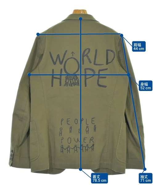 COMME des GARCONS SHIRT（コムデギャルソンシャツ）カジュアルジャケット カーキ サイズ:S メンズ/2200702789014