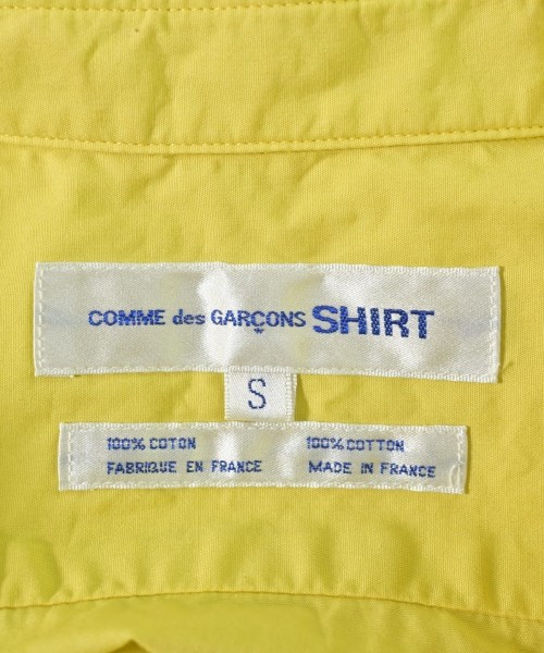 COMME des GARCONS SHIRT（コムデギャルソンシャツ）カジュアルシャツ 黄 サイズ:S メンズ/2200702846014