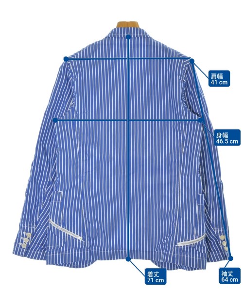 COMME des GARCONS SHIRT（コムデギャルソンシャツ）テーラードジャケット 青 サイズ:S メンズ/2200703743015