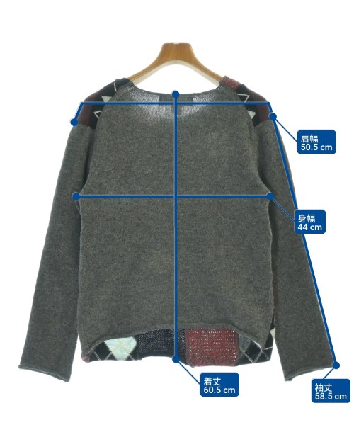 COMME des GARCONS SHIRT（コムデギャルソンシャツ）ニット・セーター グレー サイズ:S メンズ/2200699906418
