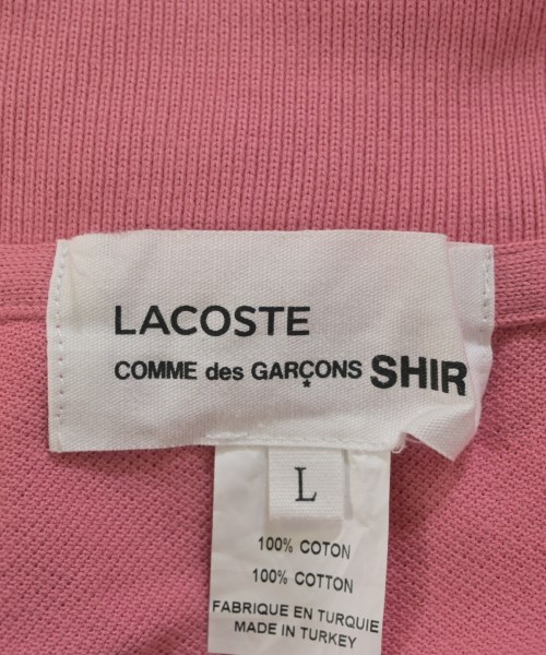 COMME des GARCONS SHIRT（コムデギャルソンシャツ）ポロシャツ ピンク サイズ:L メンズ/2200701906115