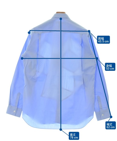 COMME des GARCONS SHIRT（コムデギャルソンシャツ）カジュアルシャツ 青 サイズ:S メンズ/2200705822015