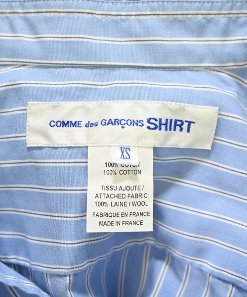 COMME des GARCONS SHIRT（コムデギャルソンシャツ）カジュアルシャツ 青 サイズ:XS メンズ/2200703815033