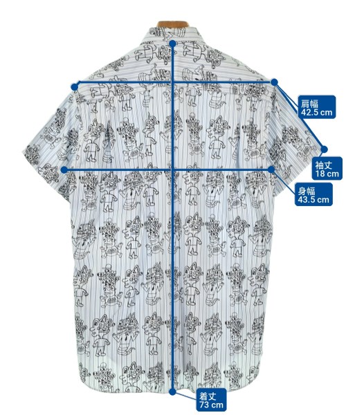 COMME des GARCONS SHIRT（コムデギャルソンシャツ）カジュアルシャツ 白 サイズ:XS メンズ/2200703815040