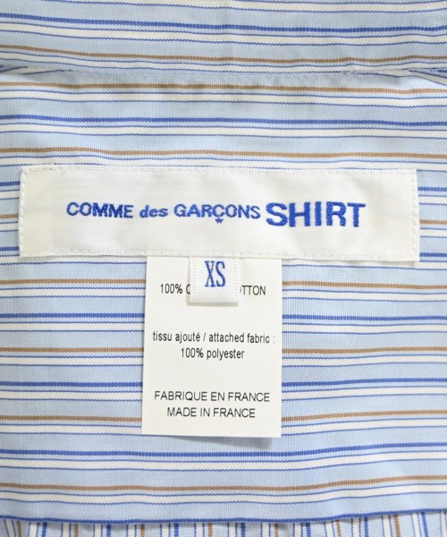 COMME des GARCONS SHIRT（コムデギャルソンシャツ）カジュアルシャツ 青 サイズ:XS メンズ/2200703815095