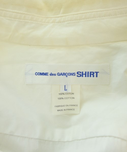 COMME des GARCONS SHIRT（コムデギャルソンシャツ）カジュアルシャツ 白 サイズ:L メンズ/2200702218132