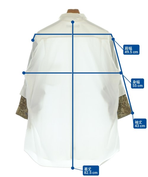 COMME des GARCONS SHIRT（コムデギャルソンシャツ）カジュアルシャツ 白 サイズ:L メンズ/2200702218132