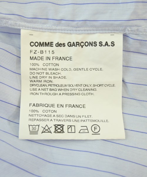 COMME des GARCONS SHIRT（コムデギャルソンシャツ）カジュアルシャツ 青 サイズ:M メンズ/2200708656051