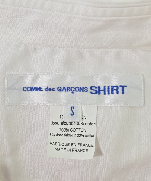 COMME des GARCONS SHIRT（コムデギャルソンシャツ）カジュアルシャツ 白 サイズ:S メンズ/2200709396079