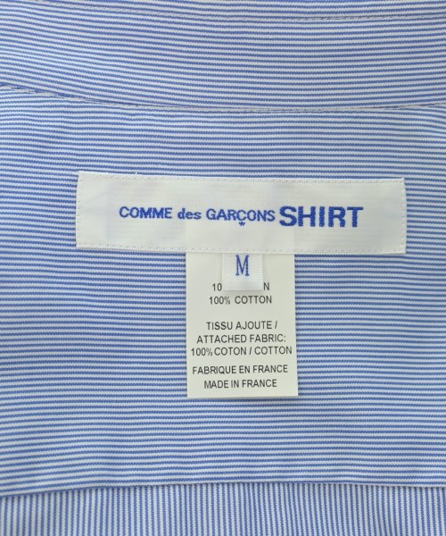 COMME des GARCONS SHIRT（コムデギャルソンシャツ）カジュアルシャツ 青 サイズ:M メンズ/2200706353099