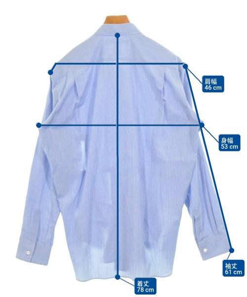 COMME des GARCONS SHIRT（コムデギャルソンシャツ）カジュアルシャツ 青 サイズ:M メンズ/2200706353099