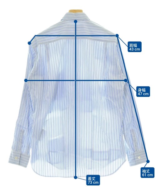 COMME des GARCONS SHIRT（コムデギャルソンシャツ）カジュアルシャツ 青 サイズ:XS メンズ/2200709666035