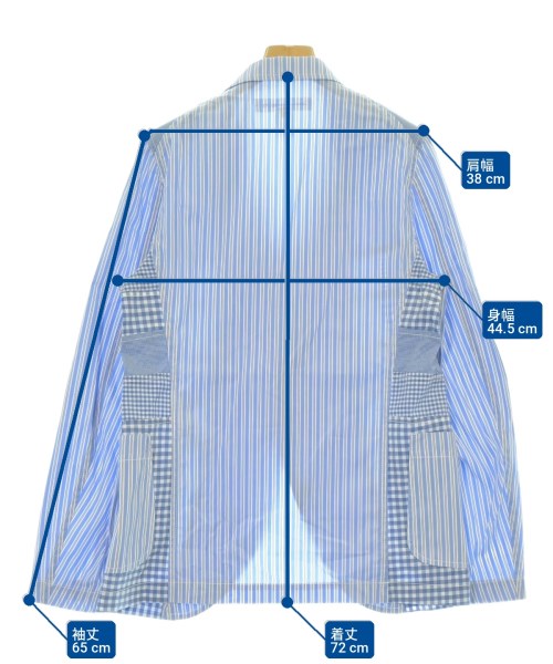 COMME des GARCONS SHIRT（コムデギャルソンシャツ）カジュアルジャケット 青 サイズ:XS メンズ/2200709666080