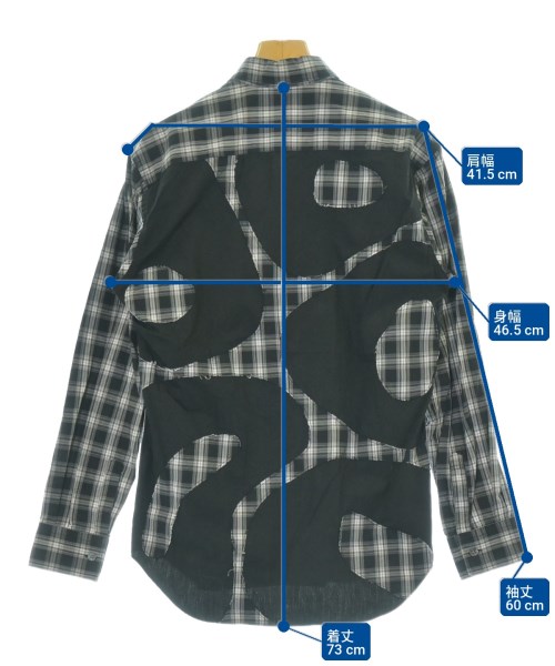 COMME des GARCONS SHIRT（コムデギャルソンシャツ）カジュアルシャツ 黒 サイズ:XS メンズ/2200709666127