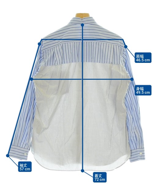 COMME des GARCONS SHIRT（コムデギャルソンシャツ）カジュアルシャツ 青 サイズ:XS メンズ/2200709666134