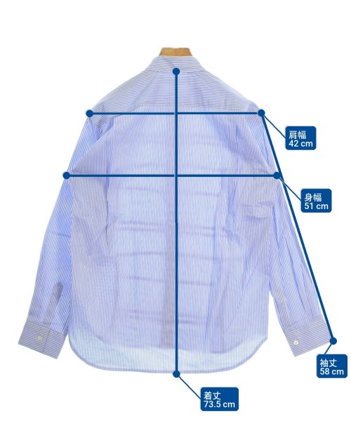 COMME des GARCONS SHIRT（コムデギャルソンシャツ）カジュアルシャツ 青 サイズ:XS メンズ/2200709666295
