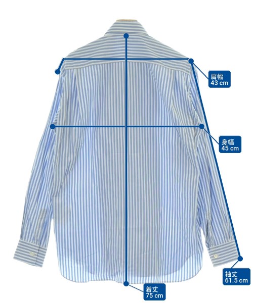 COMME des GARCONS SHIRT（コムデギャルソンシャツ）カジュアルシャツ 青 サイズ:XS メンズ/2200709666325