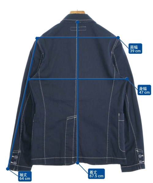 COMME des GARCONS SHIRT（コムデギャルソンシャツ）テーラードジャケット 紺 サイズ:XS メンズ/2200709666448