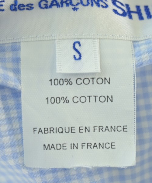 COMME des GARCONS SHIRT（コムデギャルソンシャツ）カジュアルシャツ 青 サイズ:S メンズ/2200660857299