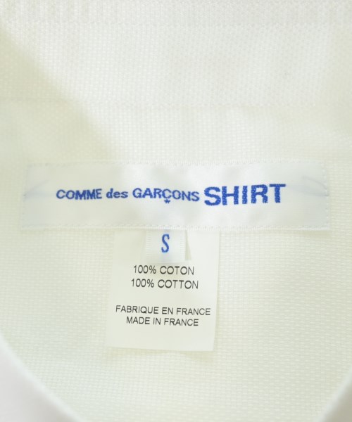 COMME des GARCONS SHIRT（コムデギャルソンシャツ）カジュアルシャツ 白 サイズ:S メンズ/2200665681110