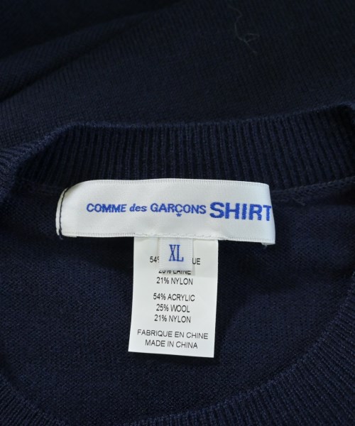 COMME des GARCONS SHIRT（コムデギャルソンシャツ）ニット・セーター 紺 サイズ:XL メンズ/2200665681158