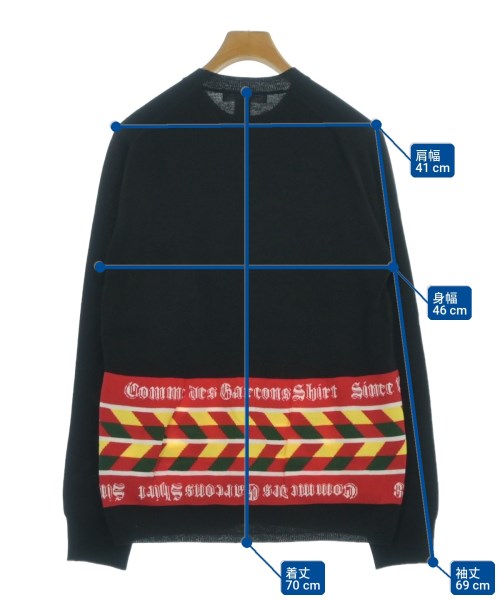 COMME des GARCONS SHIRT（コムデギャルソンシャツ）ニット・セーター 黒 サイズ:M メンズ/2200665681189
