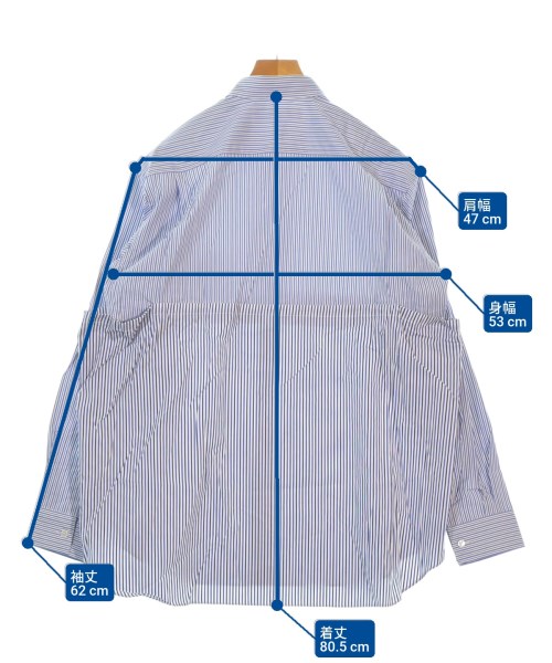 COMME des GARCONS SHIRT（コムデギャルソンシャツ）カジュアルシャツ 青 サイズ:M メンズ/2200666067050