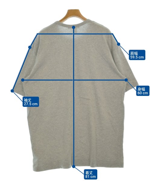 COMME des GARCONS SHIRT（コムデギャルソンシャツ）Tシャツ・カットソー グレー サイズ:XL メンズ/2200662662259