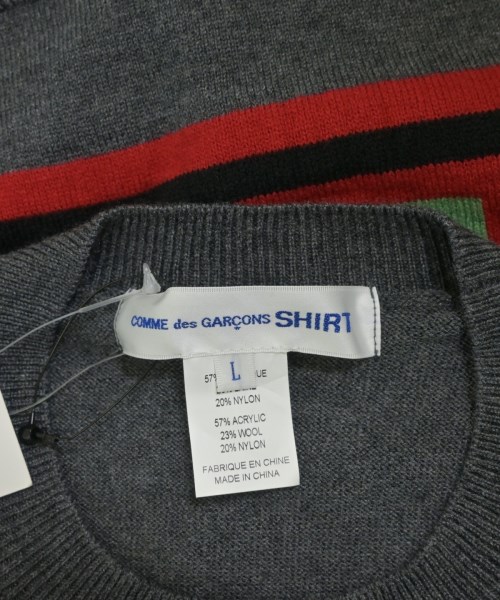COMME des GARCONS SHIRT（コムデギャルソンシャツ）ニット・セーター グレー サイズ:L メンズ/2200666171122